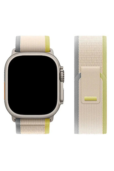 Choice21 42mm-44mm-45mm-49mm Yellow-Beige 3 Nylon Trail loop correa For Watch...