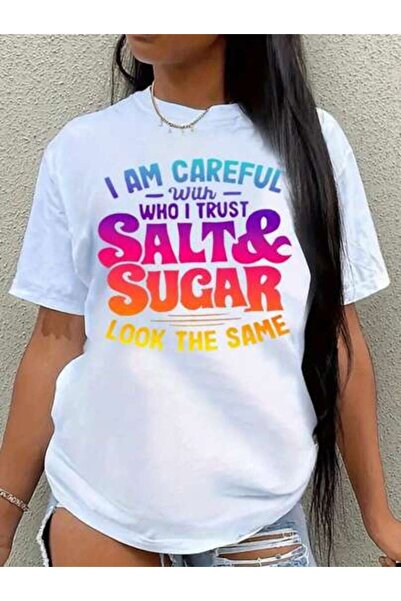 kai22 Women's‑Shirt Women's Fun Short Sleeve-Shirt 'I Carefully Choose People...