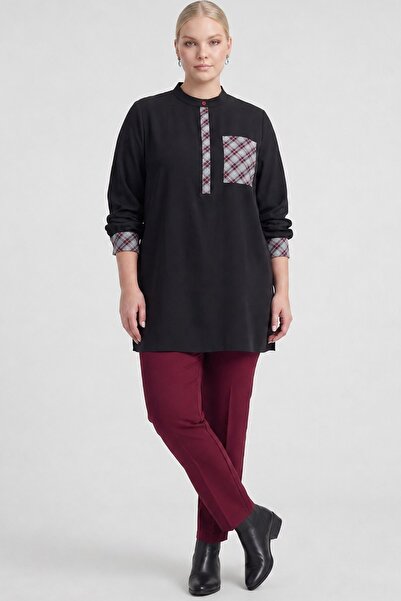 Kayra Judge Collar Blouse Black
