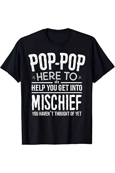 21JNRY Funny "Pop-Pop Helper" Graphic T-Shirt Men's & Women's Soft Cotton Cre...