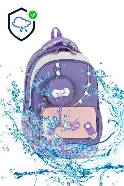hediyeconcepti Kidsbag 3'lü Mint Yeşili Okul Çantası Seti Sırt Çantası Beslenme Çantası ve Kalemlik