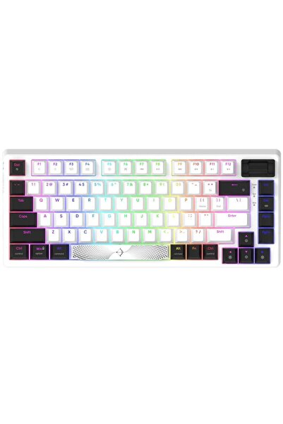 AQIRYS Adara Mini RGB Gaming Μηχανικό Πληκτρολόγιο, HaiMu Ροζ, Διάταξη US, Λευκό