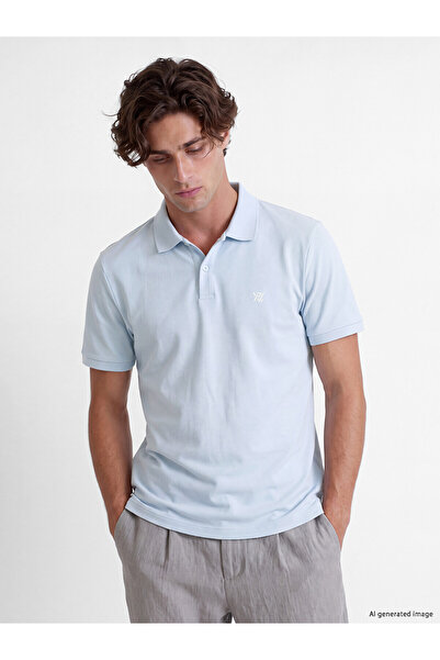 LC Waikiki Nevavm Polo Collar Pique Men's T-Shirt with Difference