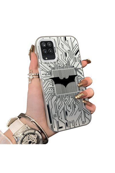 ucuc Samsung Galaxy A12/M12 Compatible Hard Acrylic Back Silicone Edge Lens P...