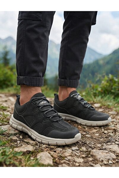 McDark Men's Non-Yellowing Sole Imported Suede Sneaker Shoes-Black White