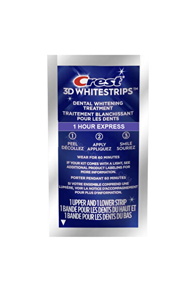 Crest Benzi de albire a dinților 3D White Express în 1 oră, 11%, 1 plic