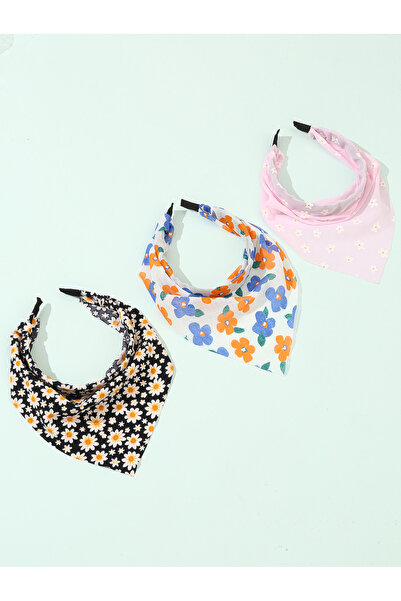 Take Two By Styli Set of 3 - Floral Print Headband