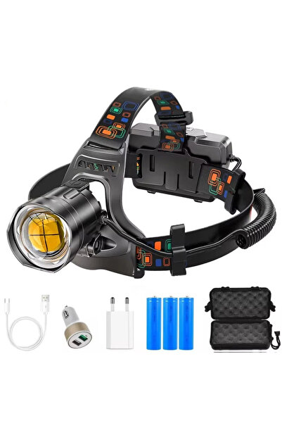 Choice With Battery Powerful XHP100 Led Headlamp Zoomable USB Rechargeable Hi...