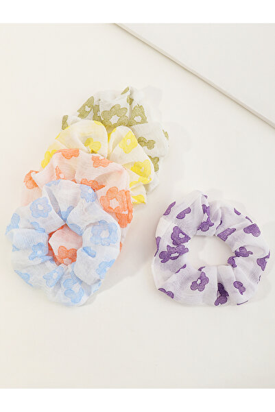 Take Two By Styli Set of 5 - Floral Print Scrunchies