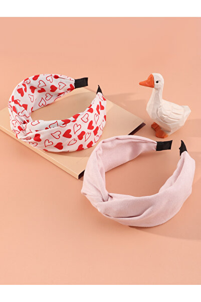 Take Two By Styli Set of 2 - Heart Print Headband
