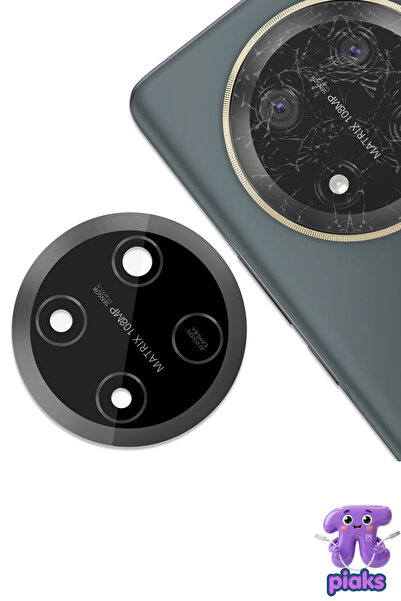 Piaks Honor Magic7 Lite Arka Kamera Camı Lensi Yapışkanlı Dış Cam BRP-NX1M Uy...