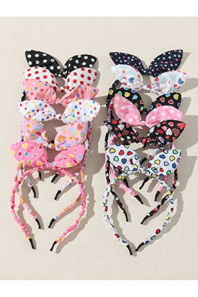 Take Two By Styli Set of 12 - Printed Bow Headband