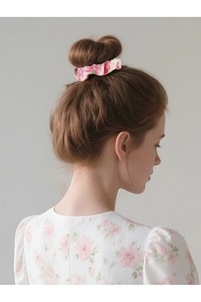 Take Two By Styli Set of 2 - Floral Scrunchies