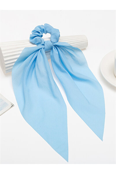 Take Two By Styli Blue Hair Tie with Flowing Ribbons