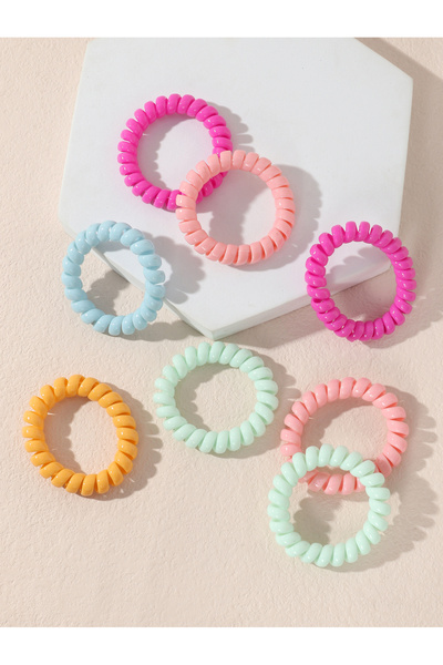 Take Two By Styli Set of 8 - Spiral Elastic Hair Ties