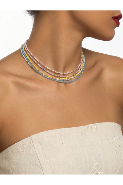 Take Two By Styli Set of 5 - Beaded Necklace