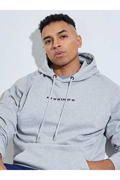 Styli Eco Earth Relaxed Fit Fleece Hoodie with Kangaroo Pocket