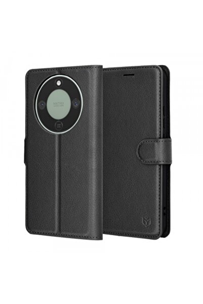 Techsuit Husa pentru Honor Magic8 Lite, Techsuit, Leather Folio, Neagra