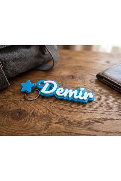 Baylin3D Kişiye Özel İsimlik Çanta Aksesuarı- Anahtarlığı – Fermuar Süsü