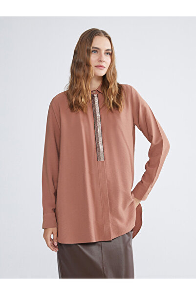 LC Waikiki Shining Choices Textured Women's Shirt Tunic from Shining Store