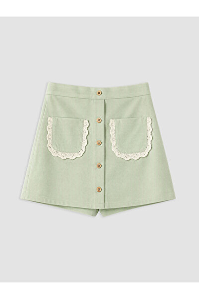 LC Waikiki Esvab • Modern & Distinctive Gabardine Girls' Shorts Skirt