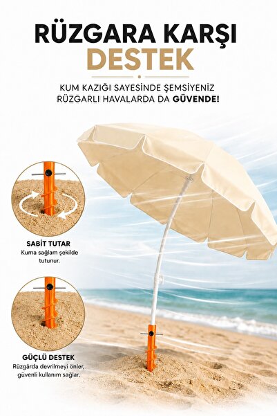 Düvenci Turuncu Şemsiye Kazığı 46 cm / 30 mm çap
