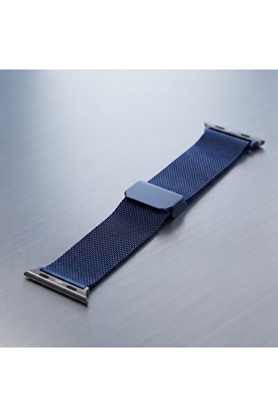 Primo Plus Premium Midnight Blue Milanese Loop Stainless Steel Mesh Watch Ban...