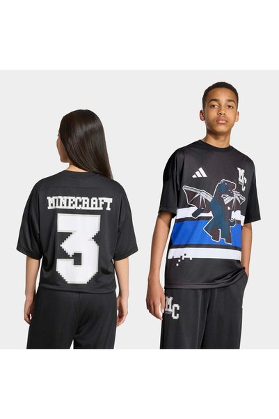 adidas بنطلون رياضي أسود للأطفال من ماينكرافت (KH3202)