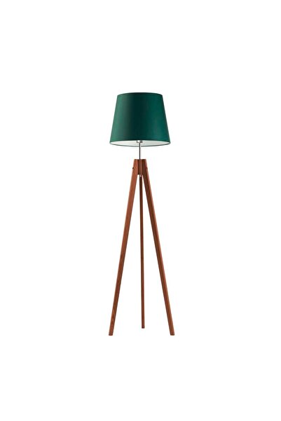 OEM ARUBA lampadar modern cu trepied, mahon/verde sticlă