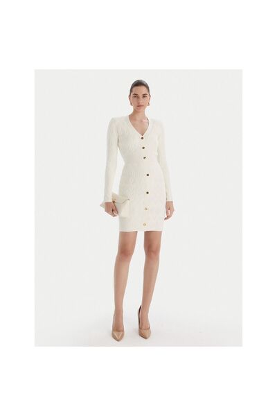 Guess Rochie de damă 5BGK045661Z Crem