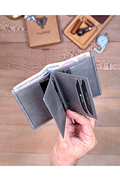 Fil Deri Genuine Leather Multi-Compartment Wallet Card Holder 2158