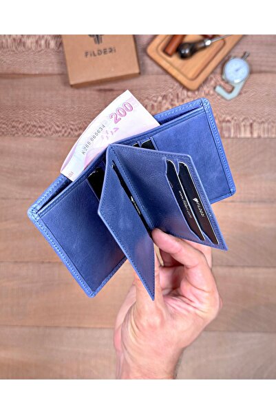 Fil Deri Genuine Leather Multi-Compartment Wallet Card Holder 2158