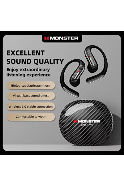 choice2 سماعات ألعاب جديدة من نوع Biack Monster MQO37، سماعات أذن لاسلكية بتق...