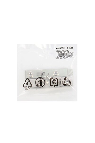OEM Furniture latch, steel, nickel-plated, 70 mm, set of 2 pieces