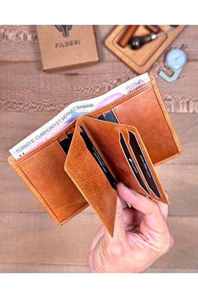 Fil Deri Genuine Leather Multi-Compartment Wallet Card Holder 2158