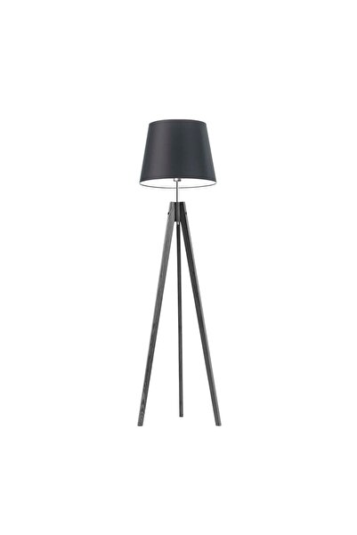 OEM Lampadar din lemn ARUBA tip trepied, stil loft, Frasin/Negru