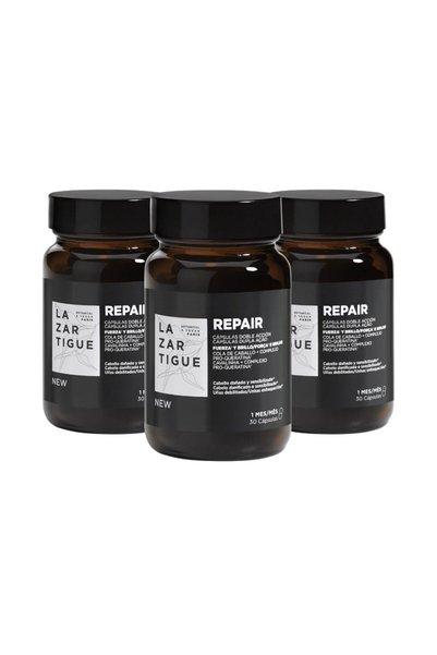 Lazartigue REPAIR capsule cu acțiune dublă pentru rezistență și strălucire 90...