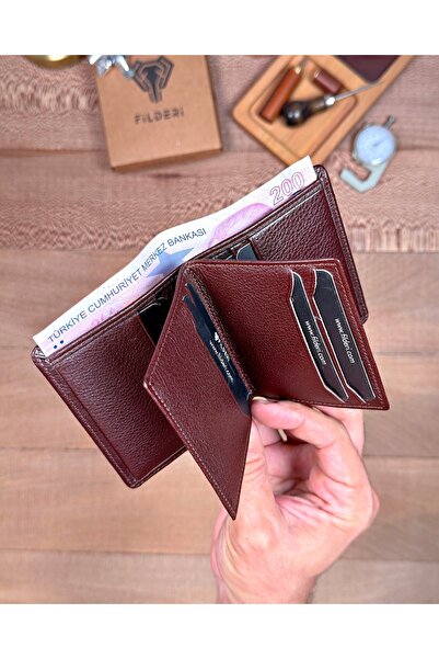 Fil Deri Genuine Leather Multi-Compartment Wallet Card Holder 2158