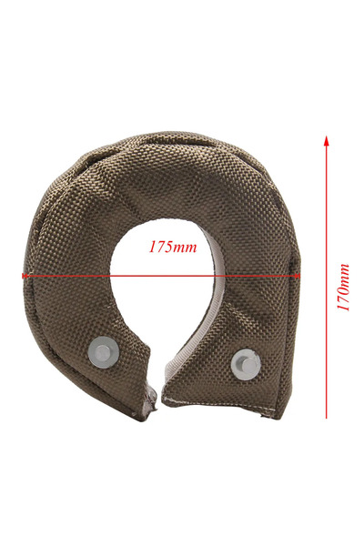 Choice Brown Car T3 Turbo Cover Charger Protection Insulation Wrap Heat Shiel...
