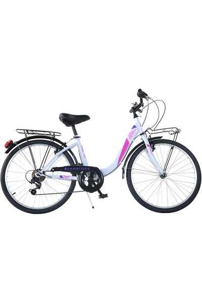 Dino Bikes Bicicleta 26" City Summertime alb
