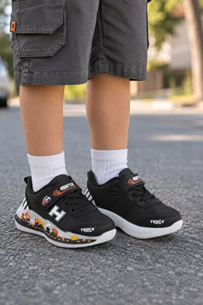 minibonito Girls Boys Sneakers Sports Shoes Patterned Sole Modern Daily Comfo...
