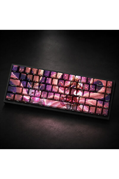 silabor Özel LoL Star Guardian Ahri 68 Tuş PBT Cherry Profil Boya Süblimasyon...