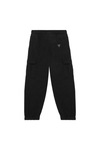 Guess Pantaloni din material textil pentru băieți L6GB05WR470 Negru