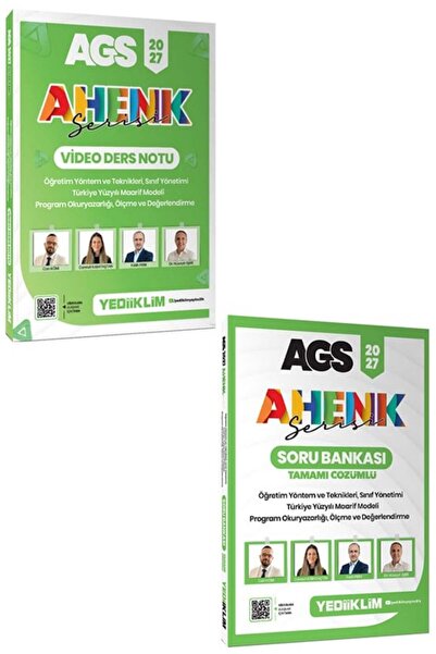 Yediiklim Yayınları 2027 AGS Ahenk Serisi ÖYT Sınıf Yönetimi TYMM Program Oku...