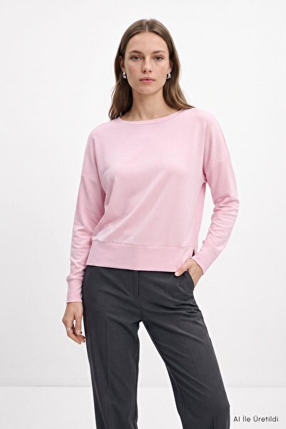 Rays Hanorac cu guler rotund 8307A Roz