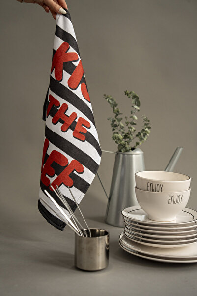 Cozy Home Cheer Kitchen Prosop de bucătărie Kiss the Chef