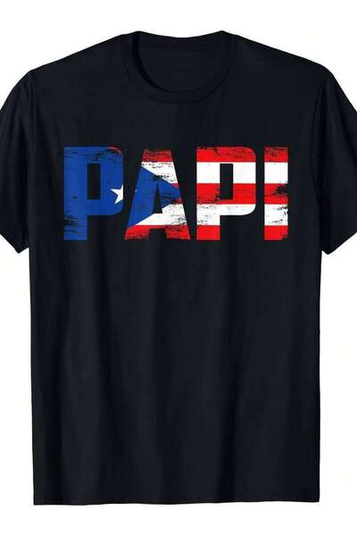 Generic Papi Puerto Rico Flag Pride Graphic T-Shirt For Men Father'S Day Gift...