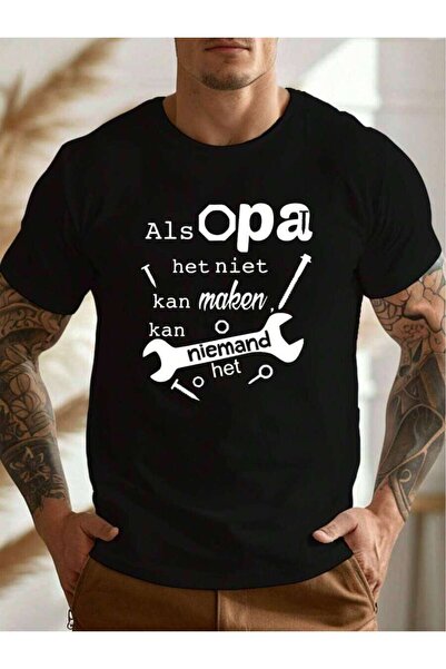 26LIK Grandpa Fun Dutch Men'S Casual Round-Neck Short-Sleeve T-Shirt, Summer ...