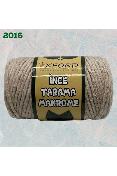 Oxford İplik Tarama Macrame 3 mm - 2016 Light Beige