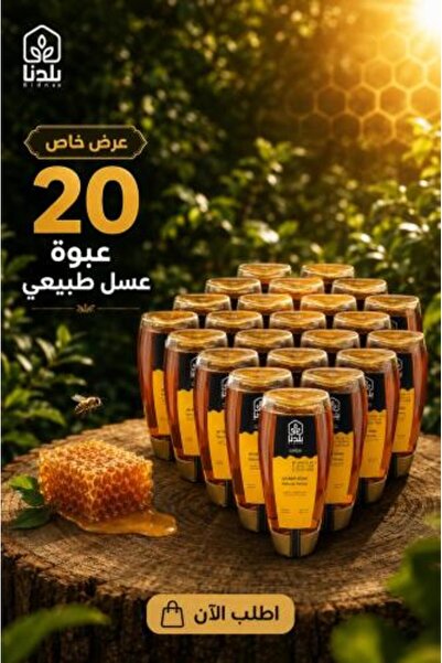 bladna Natural Sidr & Flower Honey 20 Pack, 400 g Each